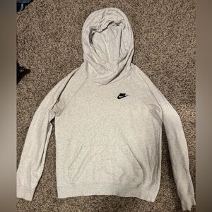 Nike Women's Light Gray Hoodie